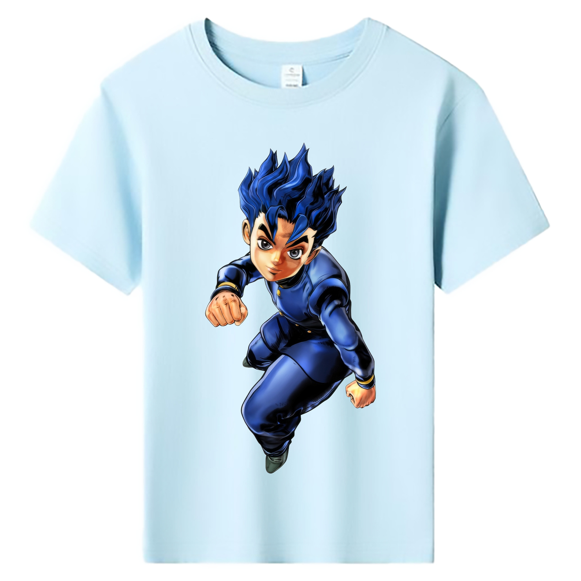 （画像用） ジョジョの奇妙な冒険 広瀨康一 JoJo's Bizarre Adventure Hirose Koichi 綿100％キッズTシャツ（フロントプリント）